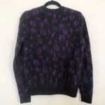 & Other Stories Purple Leopard Print Sweater Photo 1