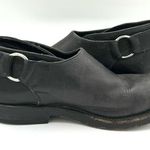 NANA Vintage Late 80s Early 90s Black Leather Single Buckle Shoes Size UK 4 US 6 Photo 4