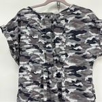 Umgee  camouflage medium t-shirt dress short sleeve w/pockets side slits Photo 5