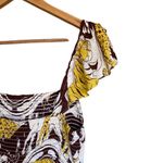 Anthropologie ruffled maxi Jaguar print M Photo 4