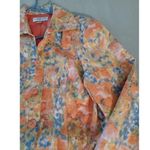 Coldwater Creek  Women's Jacket Size 10 Button Front Long Sleeve Floral Blazer Photo 3