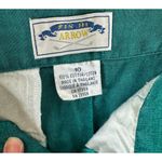 Vintage Pin Hi Arrow Teal Green High Waisted Cotton Lightweight Golf Shorts 10 Photo 5