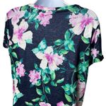 J.Jill  100% Linen Floral Print Tie Hem Top Coastal Lagenlook Feminine S Photo 5