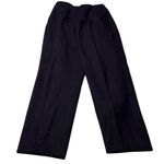 Dress Pants Trousers Navy Blue Pleated Pockets Wool Size 6 Photo 0