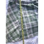 RSQ Vintage  Mini Skirt Women’s Size XL Plaid Green Squared Pull On Skirt Y2K Photo 2