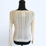 American Eagle  cream crochet sweater Size XS Photo 3