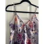 BHS Women's 10 Lilac Purple Floral Slip Dress Chemise‎ Size L Photo 1