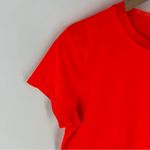 Under Armour  Womens Size S Orange HeatGear Pintuck Short‎ Sleeve Shirt Photo 2