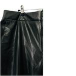 Chico's NEW Faux Leather Cutwork Hem Trousers Curvy Black Size 16 XL Photo 11