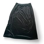 Liz Claiborne Vintage Y2K  Women’s 1X Black Velvet Maxi Skirt Whimsygoth‎ Witchy Photo 4