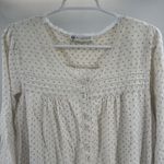 Vandemere full length ditzy floral lace trim ruffle nightgown vintage flannel Purple Size M Photo 9