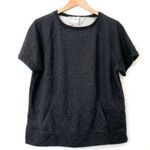 Under Armour Loose Fit Gray Short Sleeve Sweatshirt Pullover Workout Active SPOT Photo 0