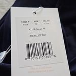 ANDIE NWT  The Belize Bikini Top Swimsuit Removable Cups Small Navy Blue #3020 Photo 6