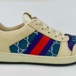 Gucci Screener Ace Women's GG Sylvie Web Enamel Logo Supreme Sneakers EU 40.5 Photo 11