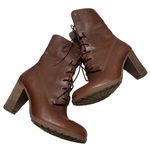 Timberland  Womens Stratham Heights Brown Leather Fold Down Waterproof Boots 9.5 Photo 0
