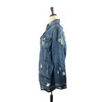 Torrid  Womens Chore Jacket 2X (18-20) Longline Denim Distressed Oversized‎ NWT Photo 2