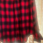 Calvin Klein Jeans NWT  Red and Black Plaid Flannel Shirt Size Medium Photo 12