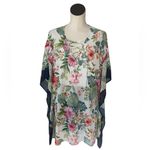 Tommy Bahama NWT  $138  Jacquard Floral Short Beach Tunic Cover-up Size S/M Photo 5