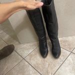 Frye Vintage black Leather Pull On Tall Heeled Boot Sz 6M C3666cuff or tall Photo 1