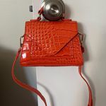 Orange Faux Snake Skin Mini Purse Photo 2