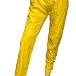 Ralph Lauren  Purple Label Vintage Women’s Size 12 Yellow Leather High Rise Jeans Photo 0