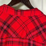 J.Jill Womens 2X Red Plaid Rayon Button Down Long Sleeve Shirt Top Photo 11