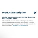 Joy Performance White Leather Chunky Platform Sneakers/ Champagne Size 8.5 NIB Gold Photo 11