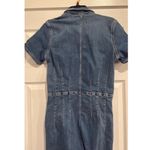 We The Free  Jade Flare Denim Jean Jumpsuit Size Large Boho Chic Photo 3