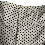 La Vie Rebecca Taylor Corinne White Black Polka Dot High Rise Tie Waist Shorts L Size L Photo 7