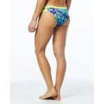 Tyr. Cove Mini Bikini Bottom Minimal Coverage Drawstring Geometric Blue Green S Photo 1