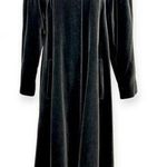 Cattiva | Medium | VINTAGE 80s J.L. deBall Velvet Long Formal Dressy Overcoat Black Photo 0