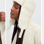 Fabletics  Quilted Aviator Hat - Egret NWT Photo 1