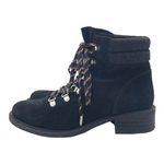 Sam Edelman  Darrah Lug Sole Fashion Hiking Lace Up Boot Black Suede Wool Size 8 Photo 2