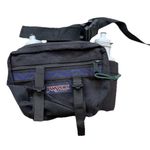 Jansport Vintage 90s  Fanny Pack Purple Waist Hiking Belt Bag + 2 Bottle Holders Photo 0