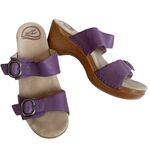 Dansko EUC  Leather Two Strap Sandals Purple Size 9 Photo 1