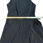 Halara  Women’s Black Zip Front Skort Sports Dress with Tie Wrap & Open Back Sz M Photo 11