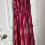 Universal Threads Universal Thread red and pink striped maxi dress Photo 1