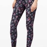 Lululemon  Wunder Under High Rise Athletic Legging Tight Activate Floral Black 8 Photo 0