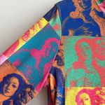 Nasty Gal Kitsch Postcard Mesh Cropped Top, Multicolored, Size 14, NWT Photo 13