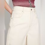 White House | Black Market WHBM Extra High Rise Barrel Jeans in Natural Cream Size 4 Photo 5