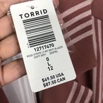 Torrid NWT  Pink Rose Stripe Light Weight Boyfriend Blazer Jacket Womens Large 12 Photo 6