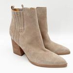 Marc Fisher NEW Boots Oshay Ankle Bootie Dark Walnut Stacked Heel Suede Size 11 Photo 0