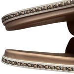 Karl Lagerfeld  Paris Women's BijouTan Slide Sandals Rhinestone suede Wore Once Photo 6