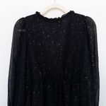 Blu Pepper Womens Blouse Size M Black Celestial Long Sleeve Witchy Whimsigoth Photo 6