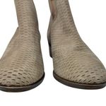 Lucky Brand  Bashina Suede Leather Perforated Ankle Boots Booties Tan Size 12 Photo 3
