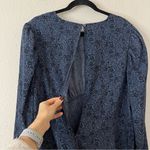 EXPRESS Puff Sleeve Floral Blouse Size XL Long Sleeve Photo 6