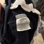 White closet elements cotton navy dress white trim large Photo 10