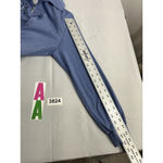 Womans Alfred Dunner Small Blue 1/4 Zip Embroider Rhinestone Pullover Sweatshirt Photo 6