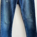 ZARA Trafaluc Medium Blue Distressed Jeans with Pearl Hem Skinny Jeans, Size 4 Photo 2
