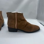 Journee Signature Boots Womens‎ 6 1/2 Cognac Brown Leather Slouch Bree Ankle NEW Size 6.5 Photo 4